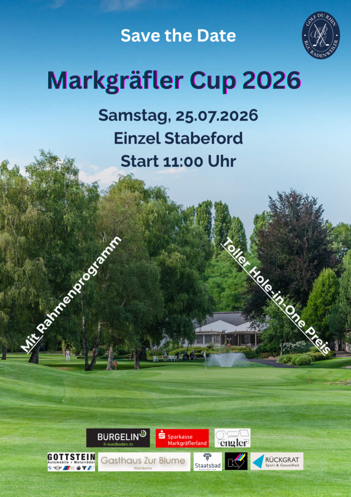 Save the date Markgräfler Cup 2026